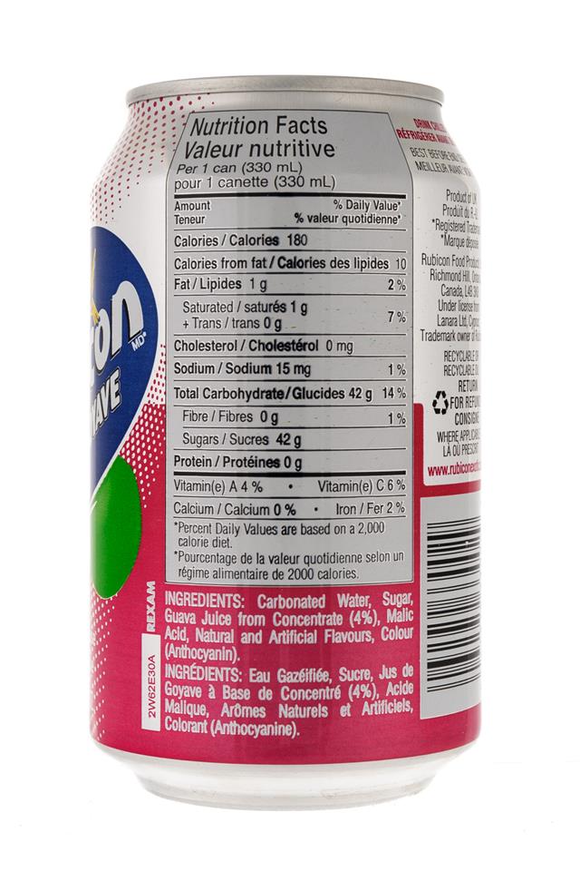 Rubicon: Rubicon-11oz-Can-Guava-Facts