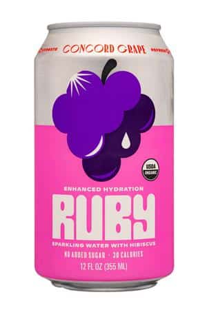 Ruby Hibiscus Water: Ruby-12oz-2024-HibiscusWater-ConcordGrape-Front