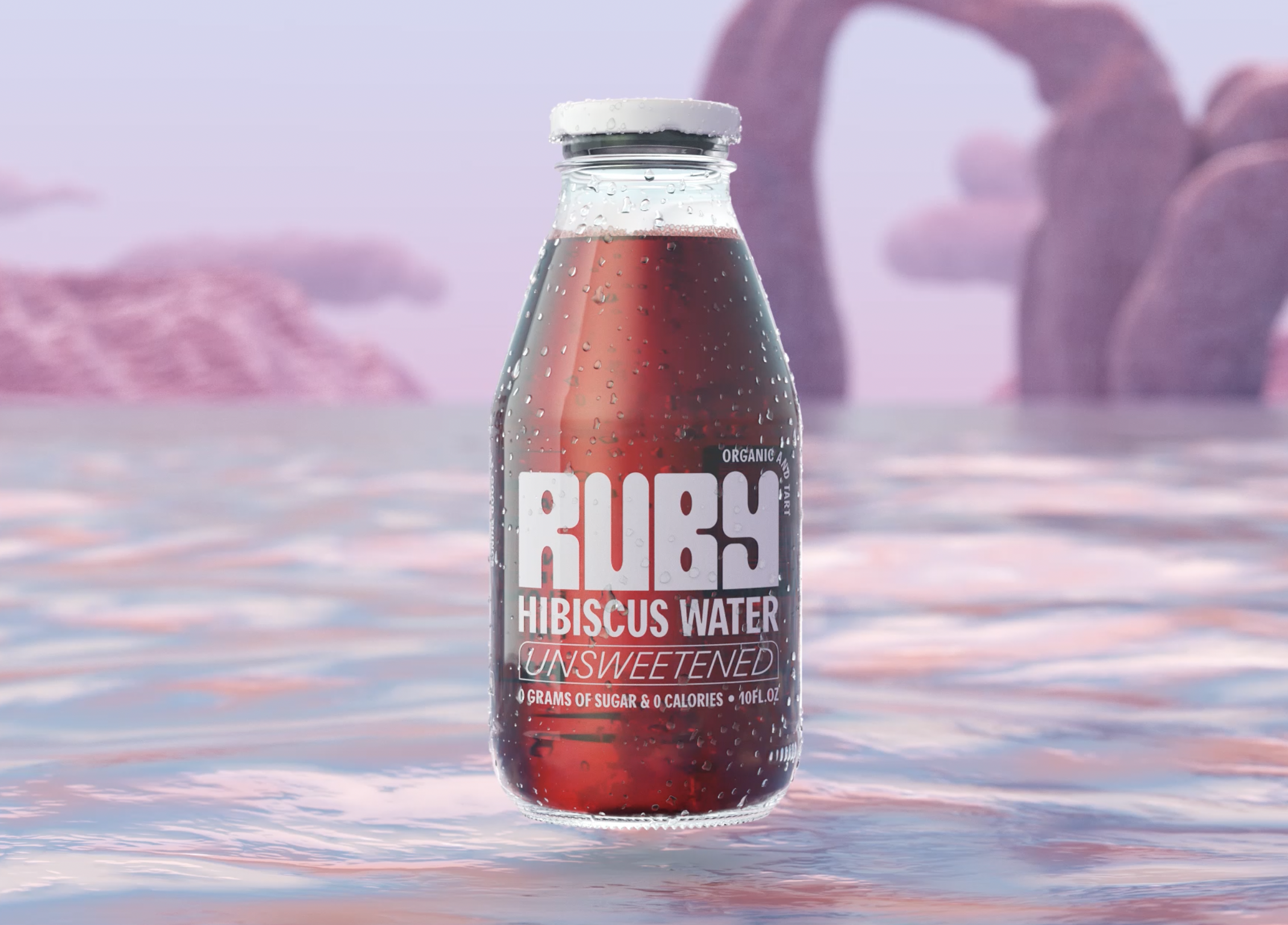 Ruby Hibiscus Water: Photo of Unsweetened - Ruby Hibiscus Water (uploaded by company)