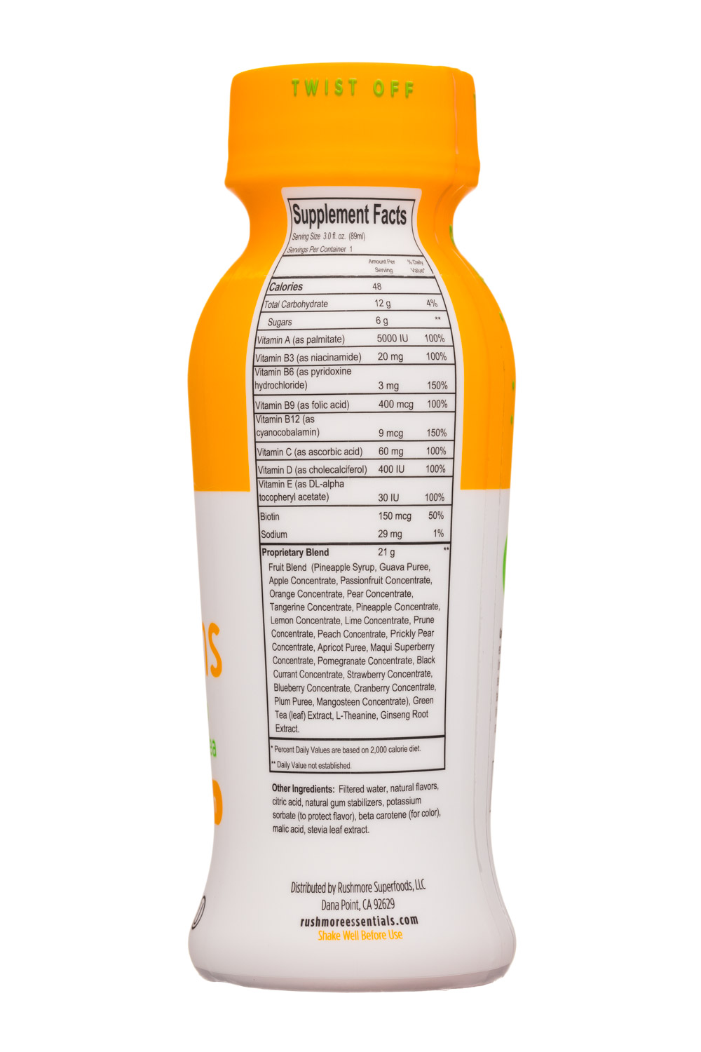 Rushmore Superfood: RushmoreEssentials-3oz-DailyVitamins-PipelinePassion-Facts