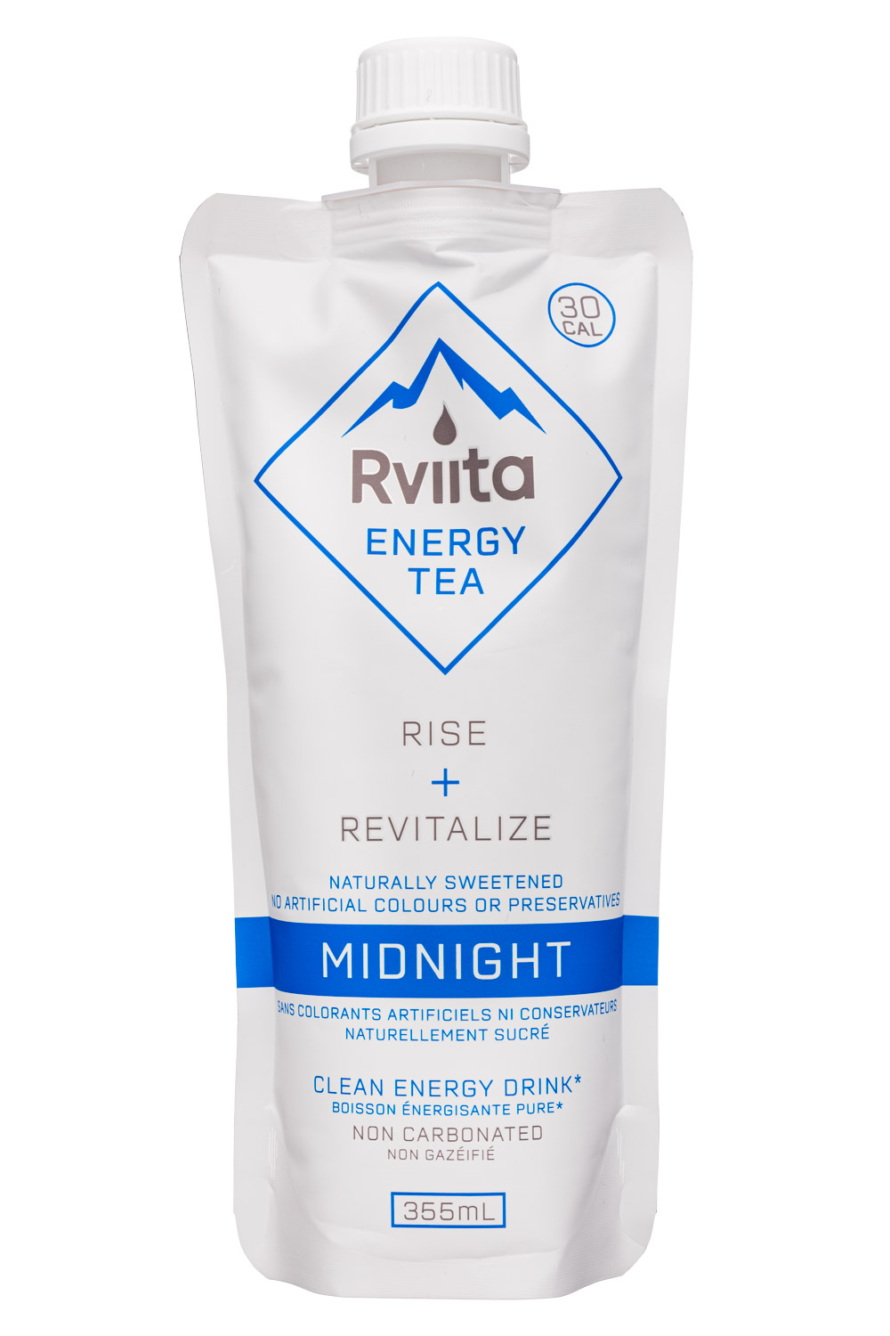 Rviita Energy Tea: Rviita-355ml-2020-EnergyTea-Midnight-Front