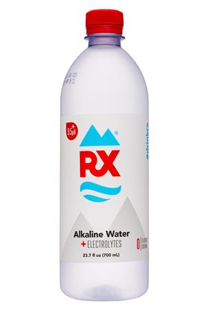 RX Water: DrinkRX-23oz-2020-AlkWater+Electrolytes-Front