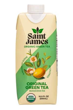 Saint James Iced Tea: SaintJames-17oz-2023-Tea-OGGreenTea-Front