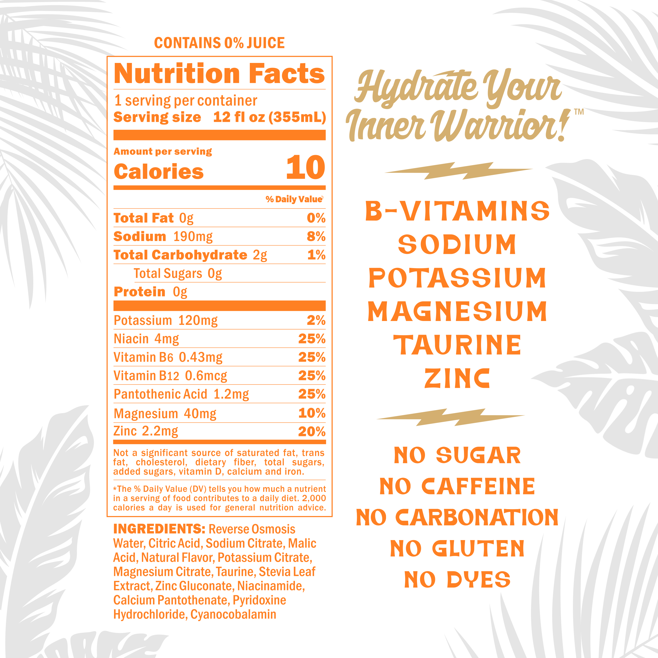 SaltyWater: Photo of SaltyWater Electrolyte Drink - Orange - SaltyWater (uploaded by company)