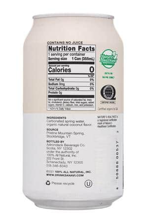 Sanavi: Sanavi-12oz-2022-SparklingWater-Coconut-Facts