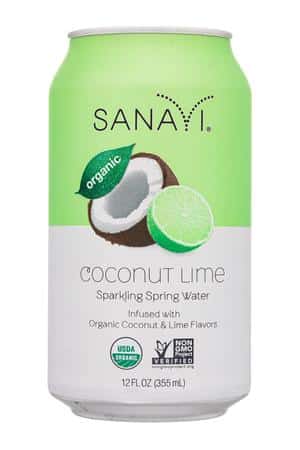 Sanavi: Sanavi-12oz-2022-SparklingWater-CoconutLime-Front
