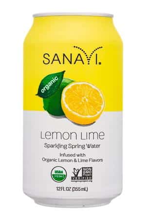 Sanavi: Sanavi-12oz-2022-SparklingWater-LemonLime-Front