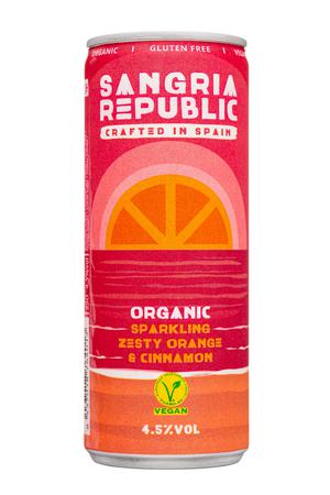 Sangria Republic: SangriaRepublic-12oz-2022-SparklingZestyOrangeCinn