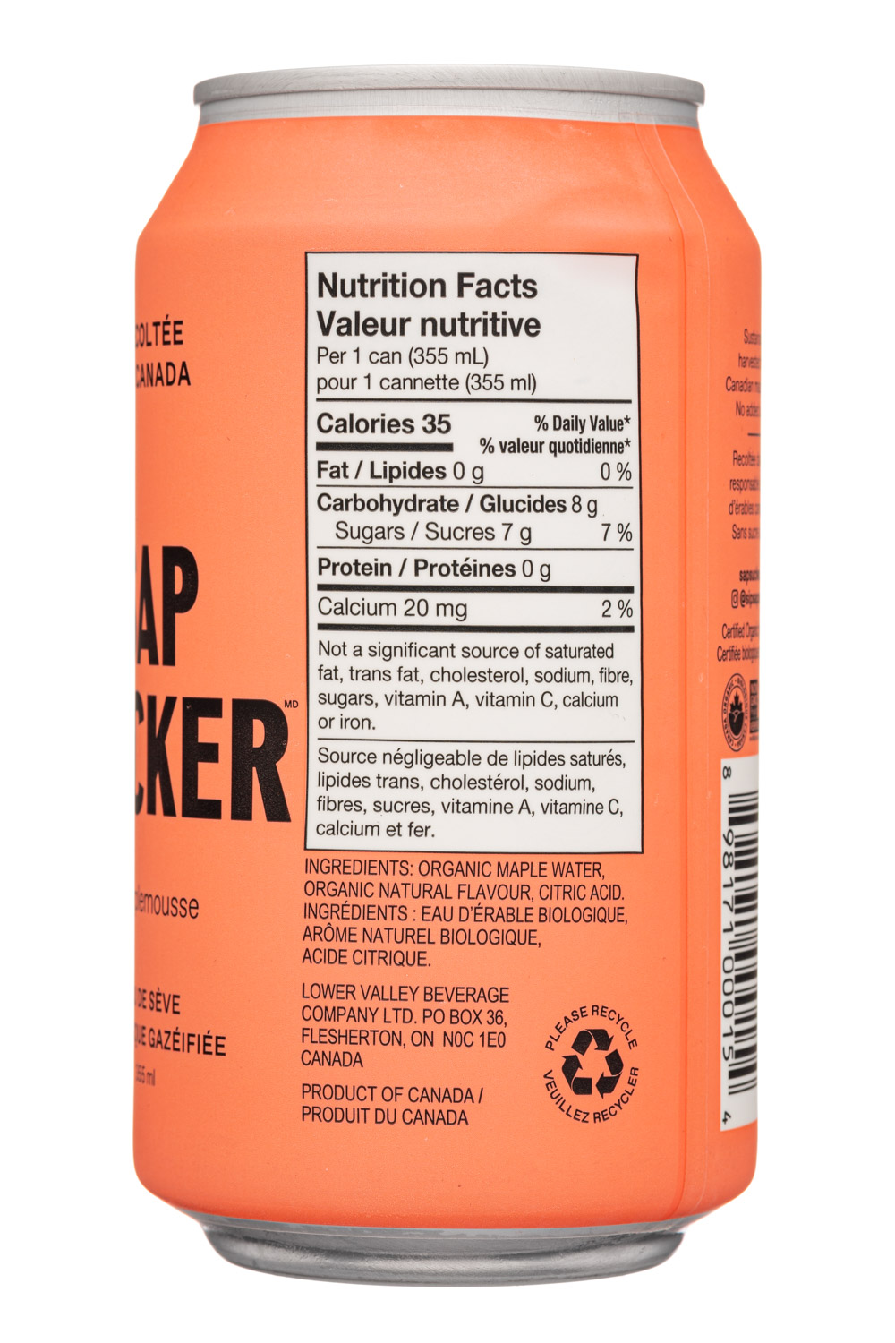 SapSucker: SapSucker-12oz-2021-SparklingTreeWater-Grapefruit-Facts