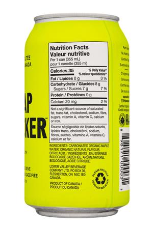 SapSucker: SapSucker-355ml-2020-Sparkling-Lime-Facts