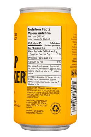 SapSucker: SapSucker-12oz-2021-SparklingTreeWater-Orange-Facts