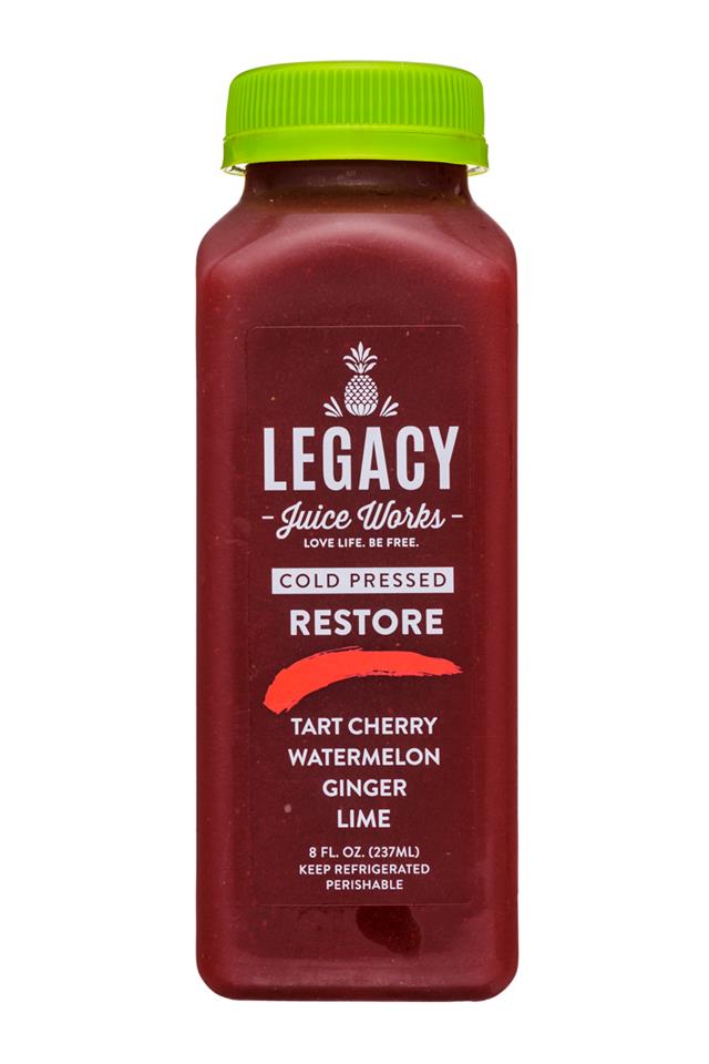 Legacy Juice Works: Legacy-8oz-ColdPressed-Restore-Front