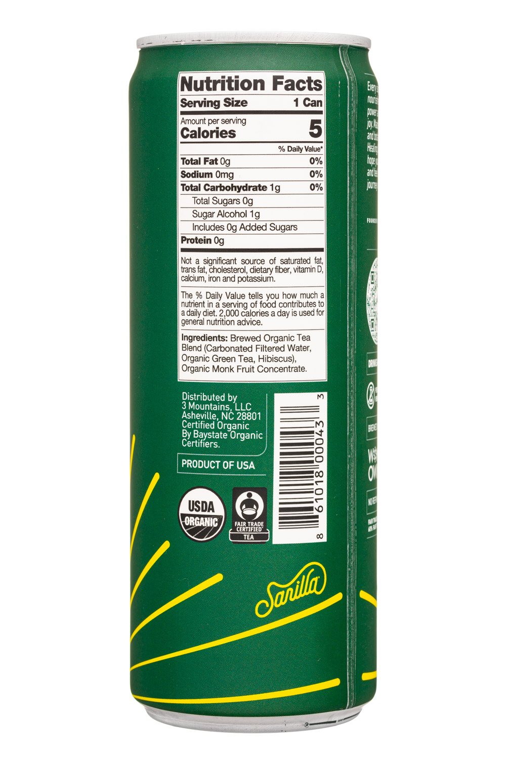 Sarilla: Sarilla-12oz-2022-SparklingTea-HibiscusGreen-Facts