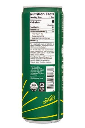 Sarilla: Sarilla-12oz-2022-SparklingTea-HibiscusGreen-Facts