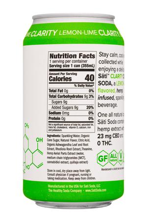 Sati Soda : Sati-12oz-2022-CBDSoda-LemonLime-Facts