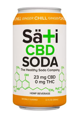 Sati Soda : Sati-12oz-2022-CBDSoda-Ginger-Front