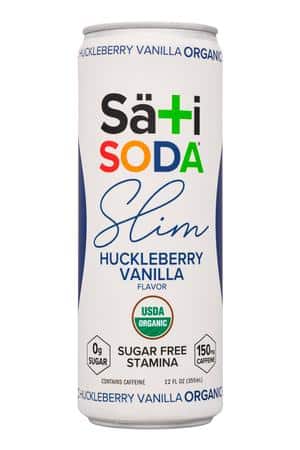 Sati Soda : SatiSoda-12oz-2025-Slim-HuckleberryVanilla-Front