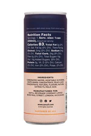 Savyll: Savyll-250ml-2025-NACocktail-Bellini-Facts