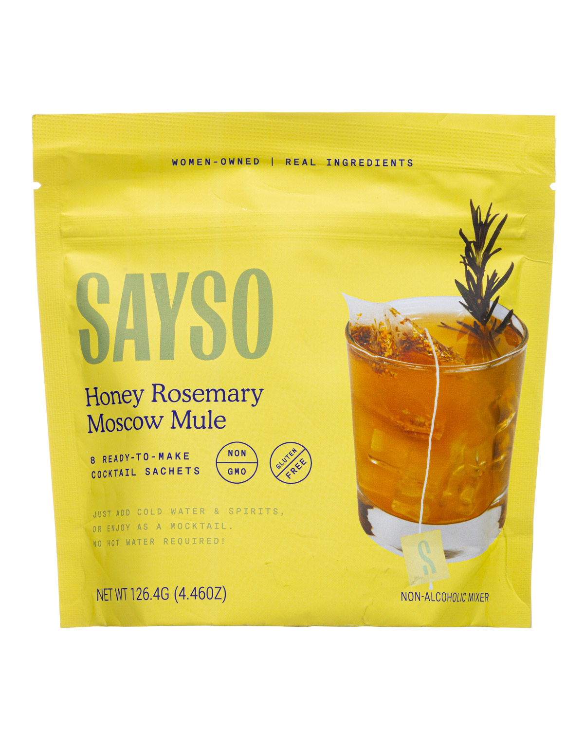 Sayso: Sayso-132g-2023-CocktailSachets-HoneyRosemaryMoscowMule