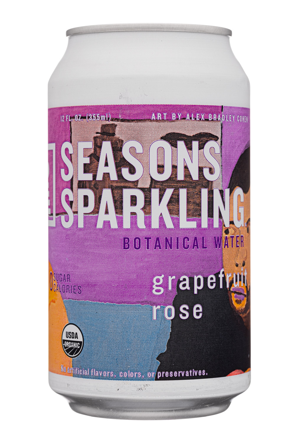 Seasons Sparkling: SeasonsSparkling-12oz-2020-BotanicalWater-GrapefruitRose-Front