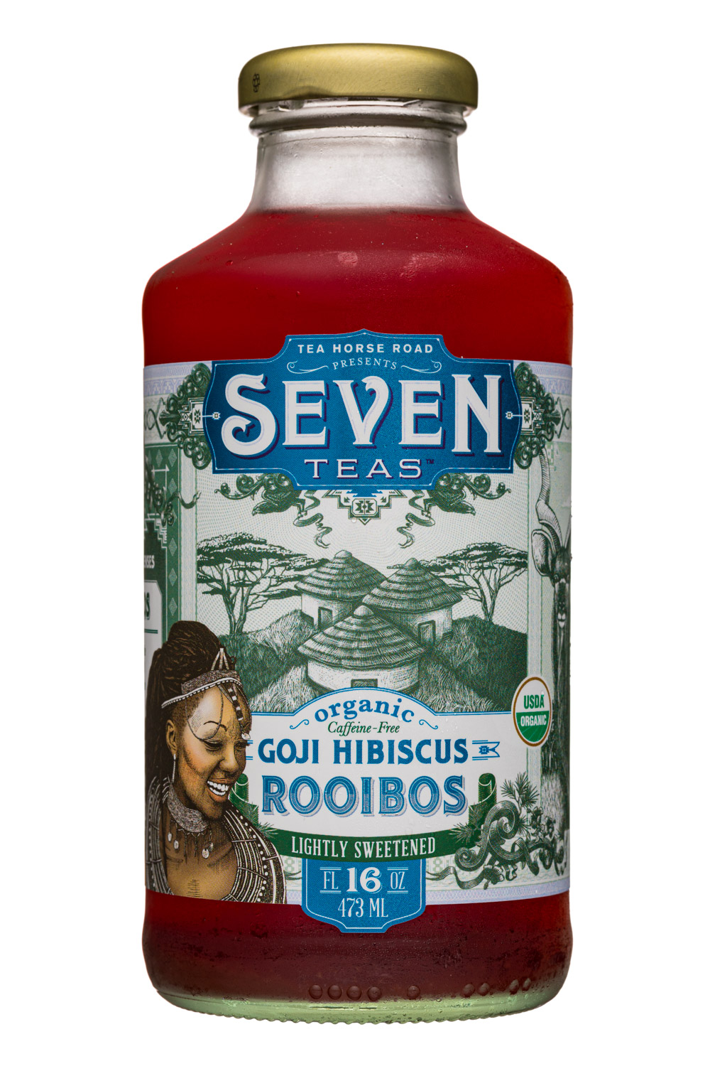 Seven Teas: TheHorseRoad-16oz-SevenTeas-Rooibos-Front