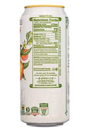Seven Teas: SevenTeas-16oz-2023-GeorgiaPeach-Facts