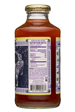 Seven Teas: SevenTeas-16oz-2022-GingerAcai-YerbaMate-Facts