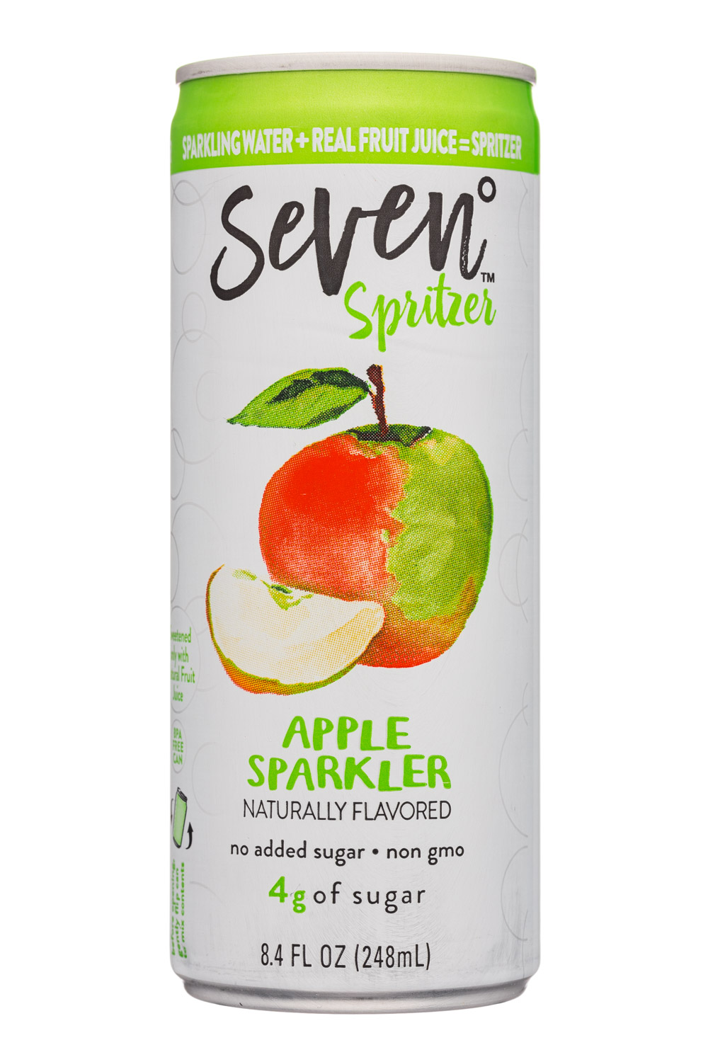 Seven Sparkling: SevenDegrees-8oz-Spritzer-AppleSparkler-Front