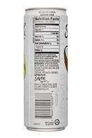 Seven Sparkling: SevenDegrees-12oz-SparklingWater-CoconutLime-Facts