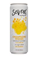 Seven Sparkling: SevenDegrees-12oz-SparklingWater-ChampagneWishes-Front