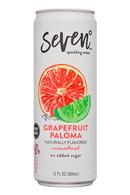 Seven Sparkling: SevenDegrees-12oz-SparklingWater-GrapefruitPaloma-Front