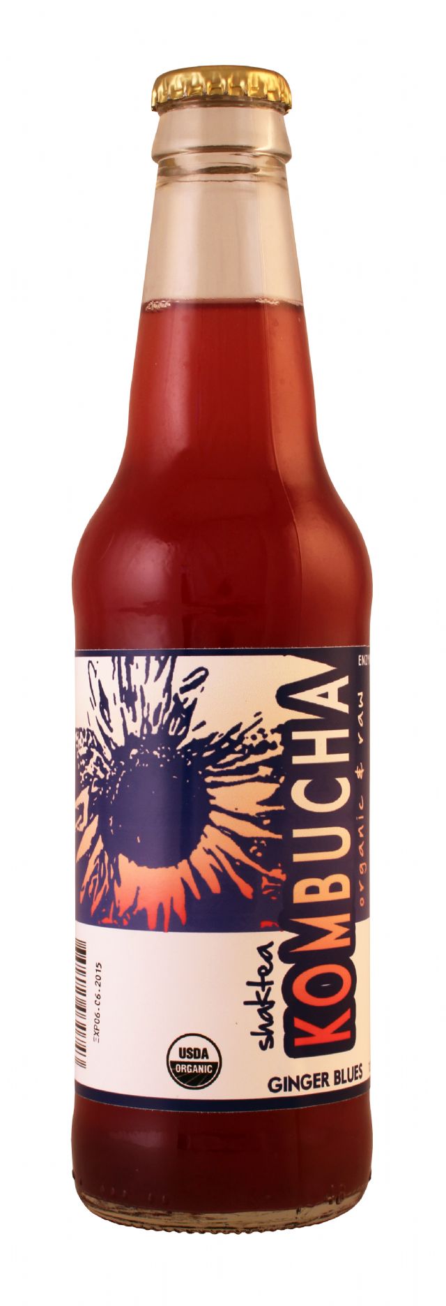 Shaktea Kombucha: ShakteaKom GingerBlues Front