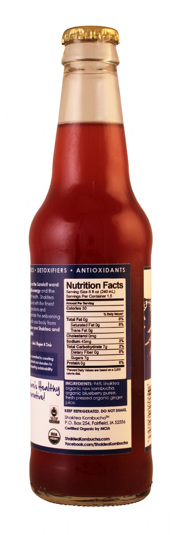 Shaktea Kombucha: ShakteaKom GingerBlues Facts