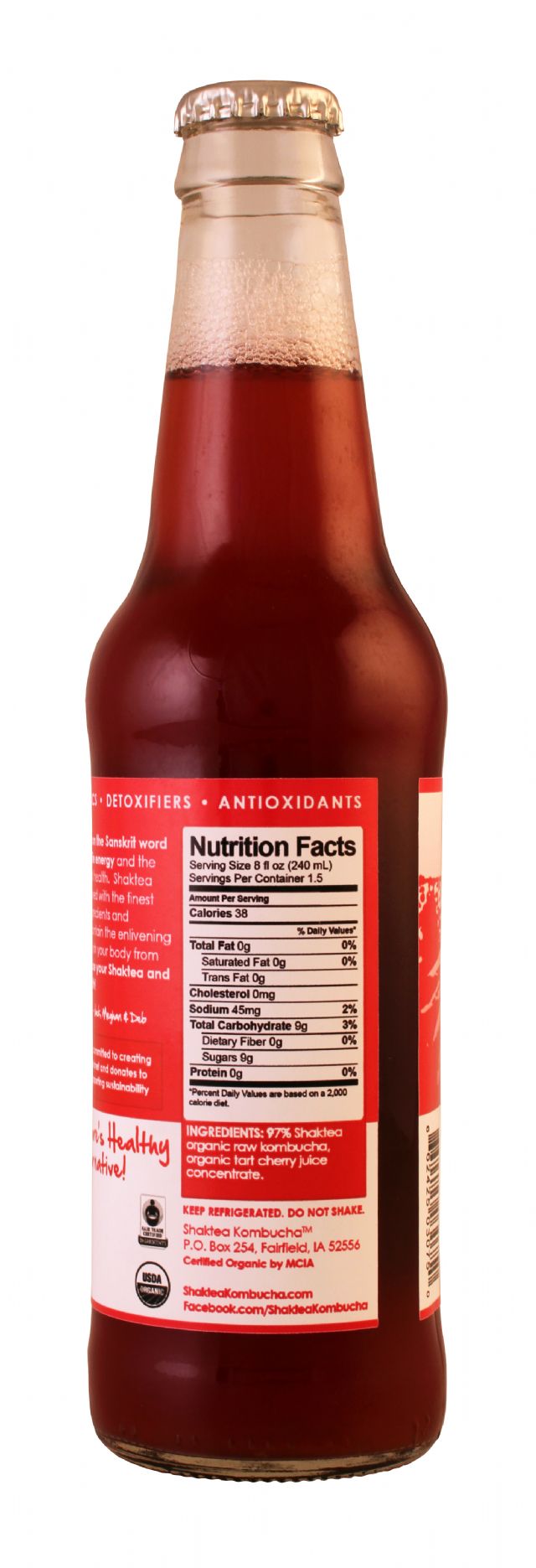 Shaktea Kombucha: ShakteaKom TartCherry Facts