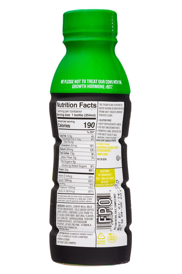 Shamrock Farms: ShamrockFarms-12oz-RockinProtein-Energy-CafeLatte-Facts