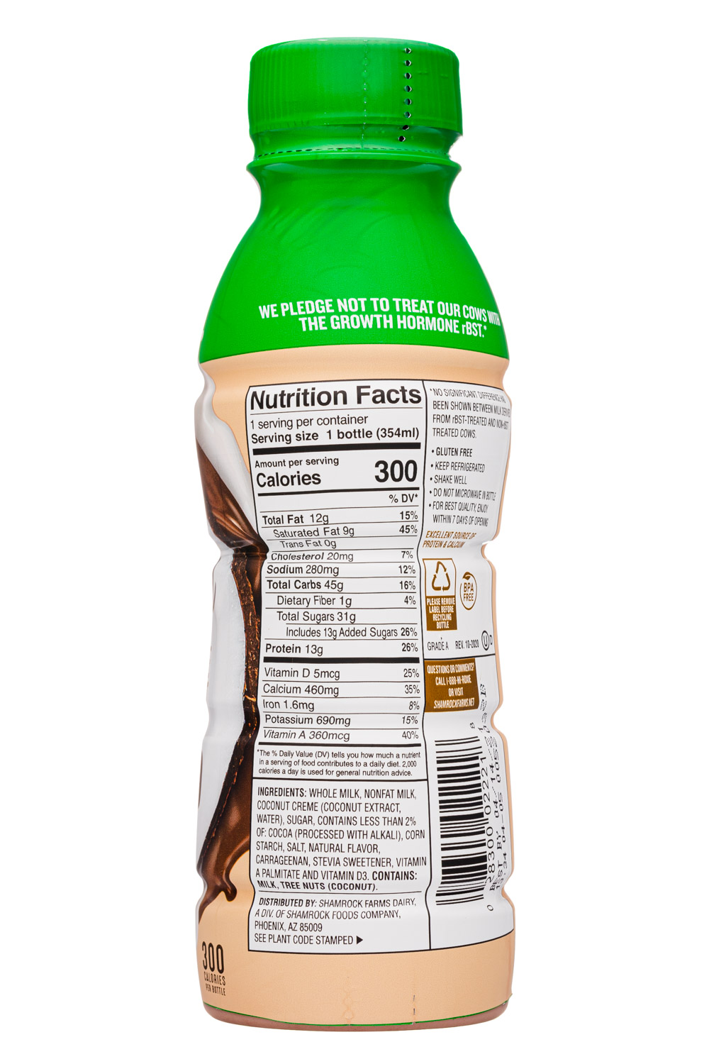Shamrock Farms: ShamrockFarms-12oz-2021-Swirled-ChocCoconut-Facts