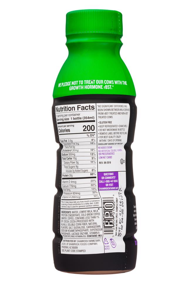 Shamrock Farms: ShamrockFarms-12oz-RockinProtein-Energy-MochaLatte-Facts