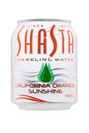 Shasta Sparkling Water: Shasta-8oz-SparklingWater-CalforniaOrangeSunshine-Front