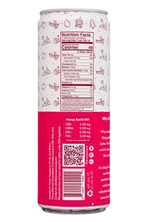 Shimmerwood Beverages: ShimmerwoodBeverages-12oz-2020-Seltz-RazzLime-Facts