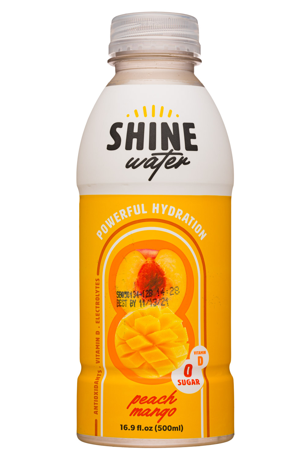 ShineWater: ShineWater-17oz-2020-Hydration-PeachMango-Front