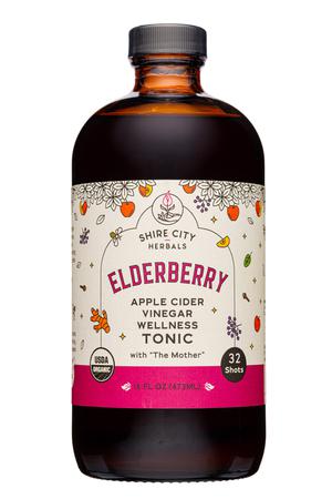 Shire City Herbals: ShireCity-16oz-2022-ACVTonic-Elderberry