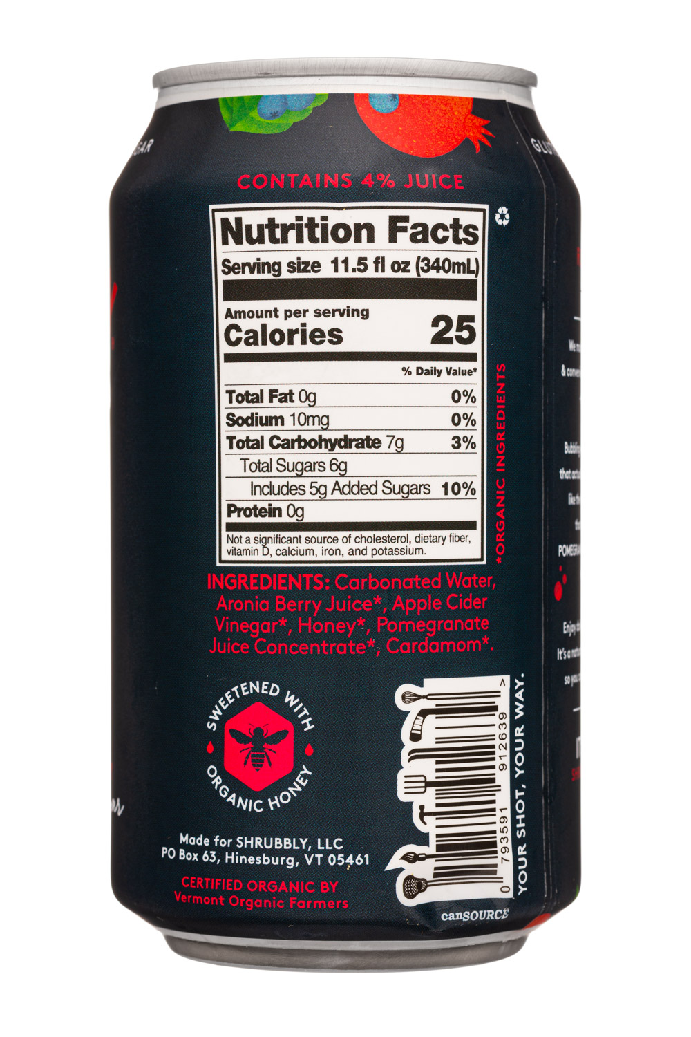 Shrubbly: Shrubbly-12oz-2022-SparklingWater-PomAronia-Facts