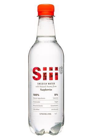 Siii Water: Siii-500ml-2022-SwedishWater-Raspberries-Front