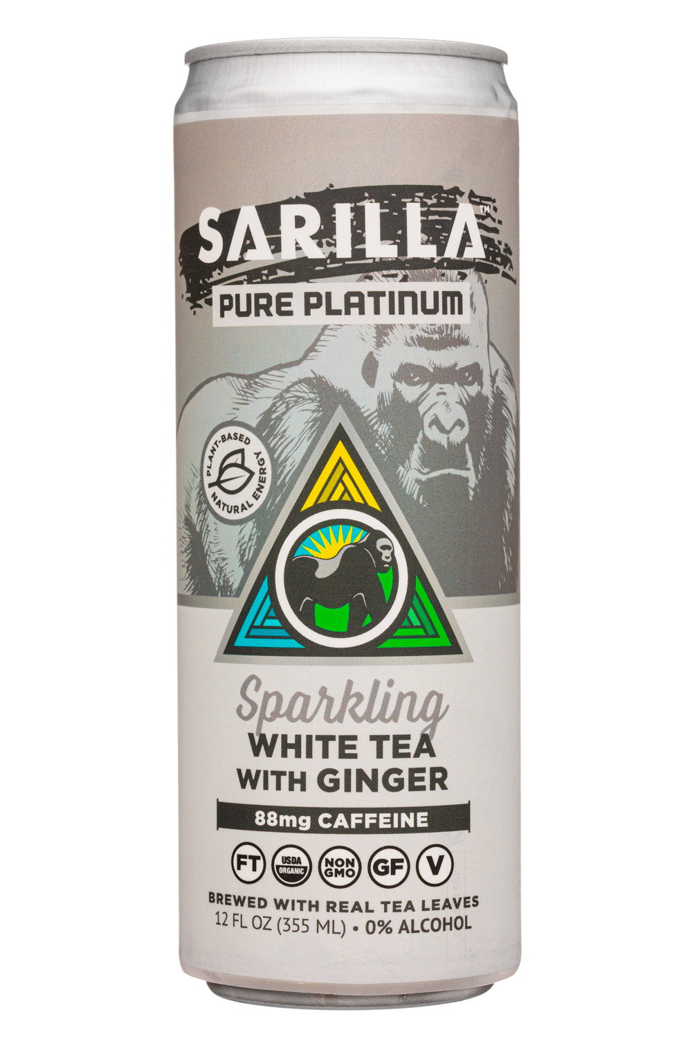 Silverback Draft Tea: Sarilla-12oz-2021-SparklingTea-PurePlatinum-Front