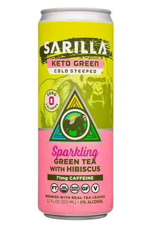 Silverback Draft Tea: Sarilla-12oz-2021-SparklingTea-KetoGreen-Front