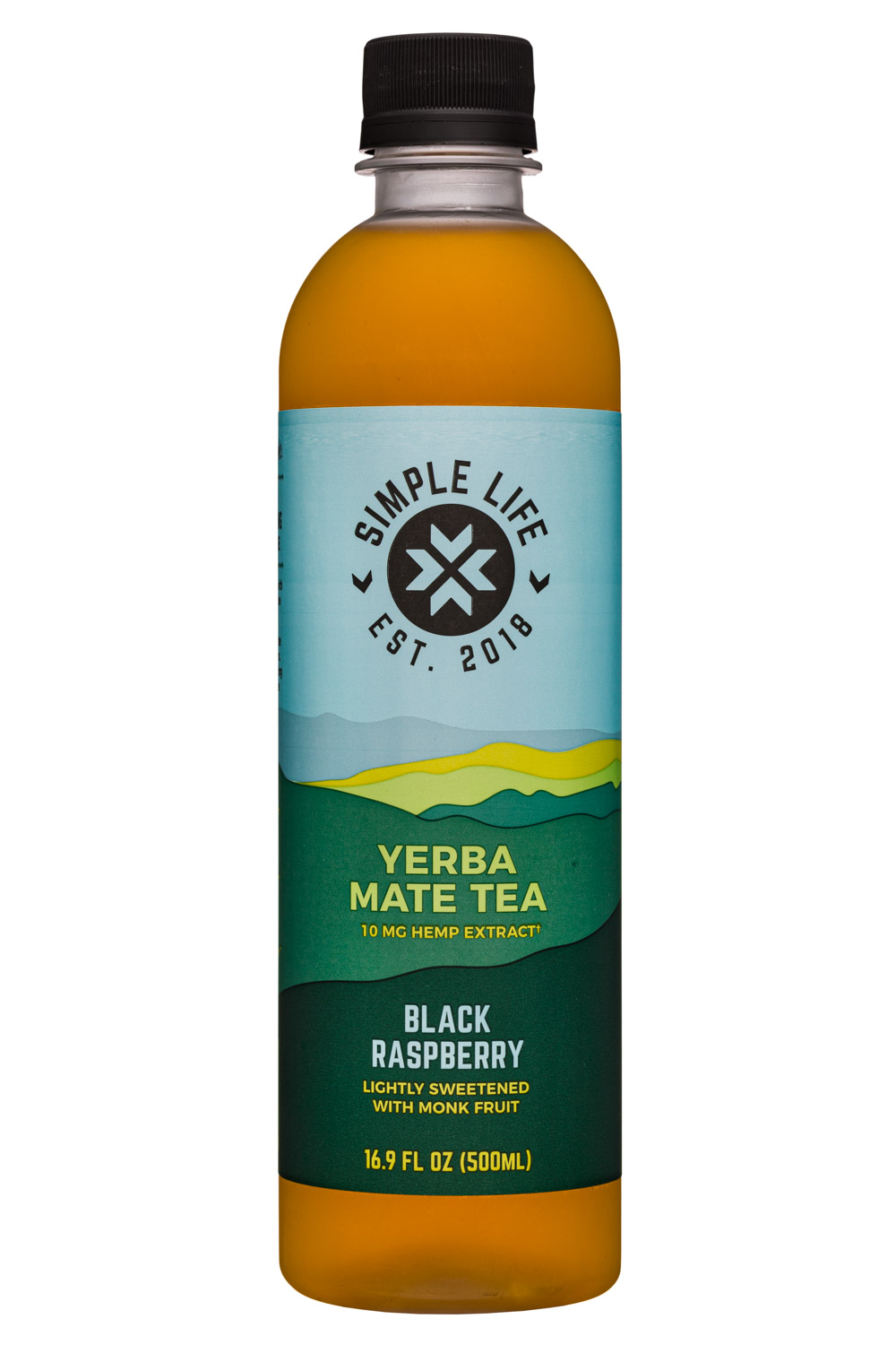 Yerba Mate Tea - Black Raspberry (10mg Hemp Extract)