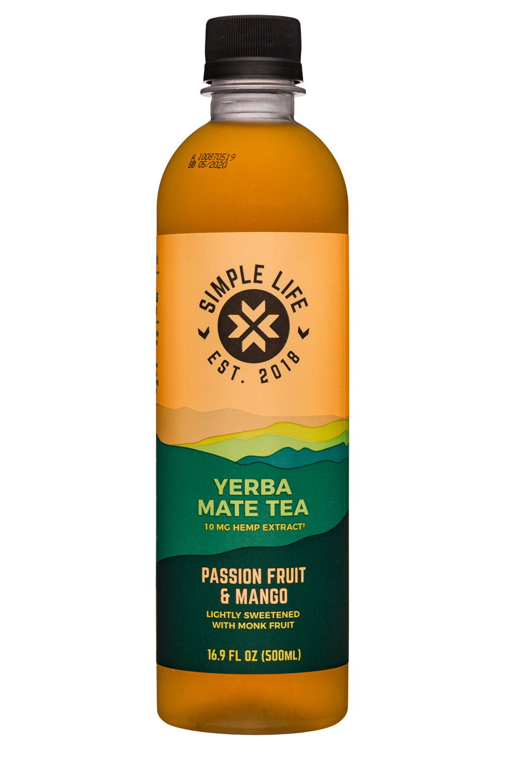 Yerba Mate Tea - Passion Fruit & Mango (10mg Hemp Extract)