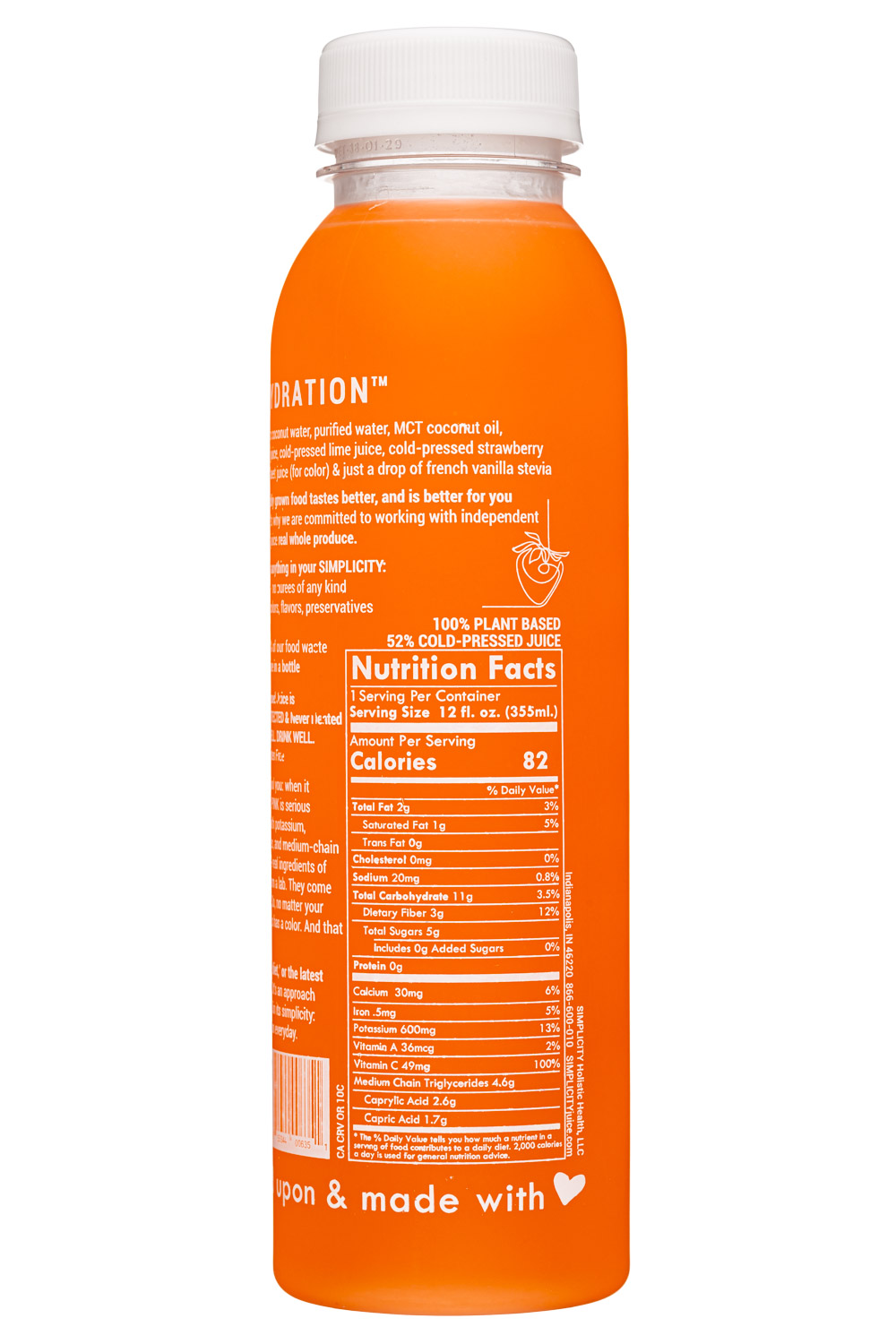 Simplicity Holistic Health: Simplicity-12oz-2021-Pink-Facts