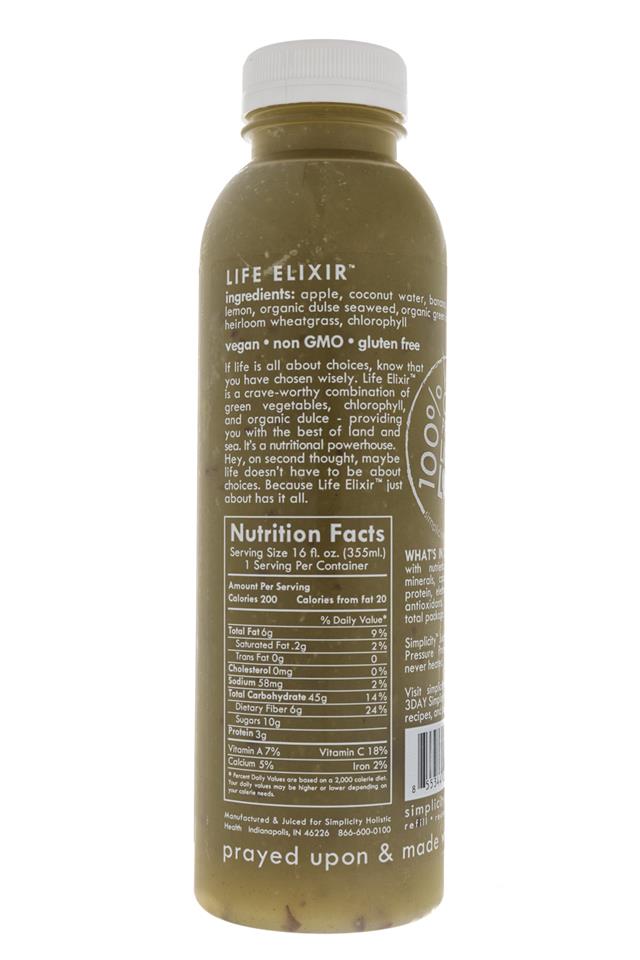 Simplicity Holistic Health: Simplicity-LifeElixer-Facts