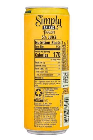 Simply Spiked Lemonade: Simply-12oz-2023-SpikedPeach-Kiwi-Facts